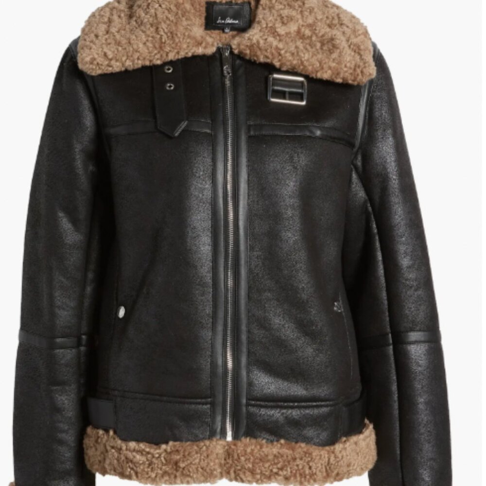 Sam Edelman Brown Shearling Jacket